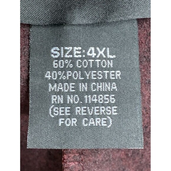 Red Ape Mens Jogger Sweatpants Lace Panel Tapered Drawstring Burgundy Size 4XL - Picture 3 of 13